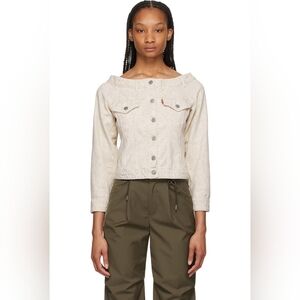 Ganni Off-White Denim Jacket